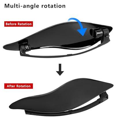 Air Deflector Kit,Side Wings Air Deflectors, Fairing Side Wing Windshield, Black Adjustable Wind Deflectors Compatible for Harley Electra Glide Street Glide Tri Glide Ultra Limited 2014-2024