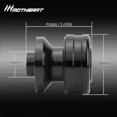 M8 Motorcycle Swingarm Sliders For GSX-R600 1992-2026 GSX-R 600Z 2022-2026 Swingarm Spools CNC Aluminum Heavy-Duty gsx-r 600 600z Accessories (Black) - color: Black