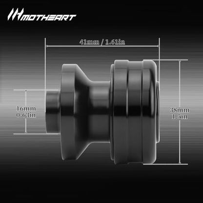 M8 Motorcycle Swingarm Sliders For GSX-R600 1992-2026 GSX-R 600Z 2022-2026 Swingarm Spools CNC Aluminum Heavy-Duty gsx-r 600 600z Accessories (Black) - color: Black