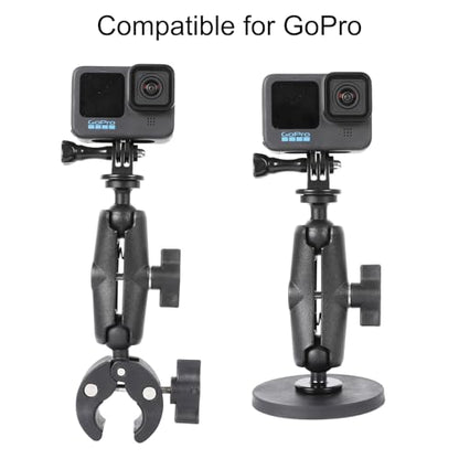 PellKing Motorcycle Handlebar Mount Car Mangetic Accessories Kit for Insta360 X5/X4/X3,88mm Magnetic Mount with 360 Degree Rotation,Ball Head Clamp Handlebar Clamp for Insta360 X5 and GoPro 13/12/11