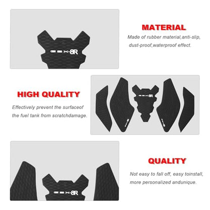 for GSX8R GSX-8R 2024 2025 Tank Pad Protector Motorcycle Sticker Decal Air Knee Grip Tank Traction Pad Side Accessories Tank Pad