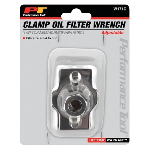 Performance Tool W171C 2-3/4-Inch to 3-Inch Adjustable Clamp Filter Wrench - style: 2-3/4" to 3" | 2 Jaw Filter Wrench