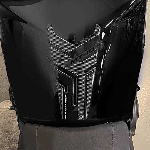 labelbike - 3D Sticker Motorcycle Fuel Tank Pad Decoration and Protection in Resin Compatible with Yamaha MT-10 2022-2023 - Color Grey - color: grey