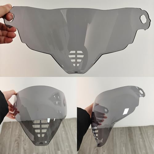 YMTSGEA Airflite Helmet Visor Replacement for IC-06. Helmet Shield Compatible with Airflite IC-06 (Light Black) - color: Light Black