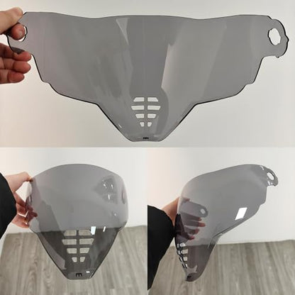 YMTSGEA Airflite Helmet Visor Replacement for IC-06. Helmet Shield Compatible with Airflite IC-06 (Light Black) - color: Light Black