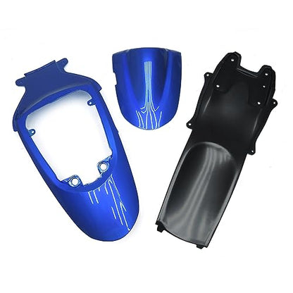 FLPRO Motorcycle Fairings Kit Compatible for Suzuki 06 07 GSXR600 GSXR750 K6 2006 2007 GSX-R600 GSX-R750 Fairing Kit ABS Plastic Injection Bodywork Gloss Blue Black Cowlings - color: Glossy Blue Black-1
