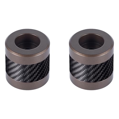 Advanblack Protek Machined CNC Alumium with Carbon Fiber Inlay Crash Bar Slider (Bronze CNC w/Carbon Inlay) - color: Bronze CNC w/ Carbon Inlay