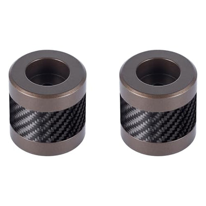 Advanblack Protek Machined CNC Alumium with Carbon Fiber Inlay Crash Bar Slider (Bronze CNC w/Carbon Inlay) - color: Bronze CNC w/ Carbon Inlay