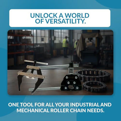 RC-KIT-60-100 Roller Chain Tool Kit Breaker Cutter + Puller Holder #60 - #100