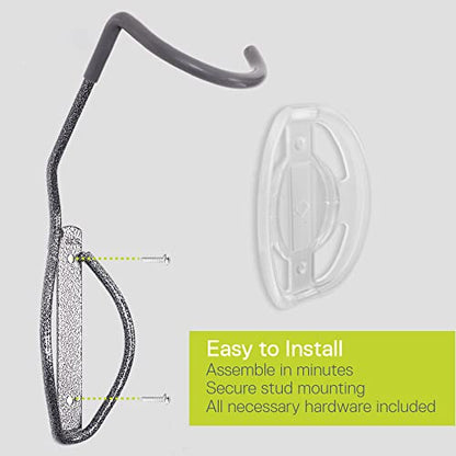 Delta Leonardo Bike Rack Wall Mount Cycle – Elegant Vertical Hanger Hook Design Provides Easy Bicycle Storage Access – Hassle-Free Installation – Vertical Mount Holds Up to 40 lbs - size: Fat Tire, style: Wall Hook