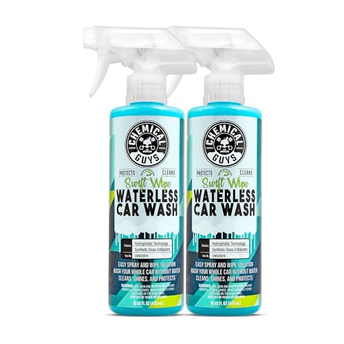 Chemical Guys Swift Wipe Waterless Car Wash, Safe for Cars, Trucks, Motorcycles, RVs & More, 16 fl oz (2-Pack) - size: 16 Fl Oz (Pack of 2), style: Swift Wipe Only