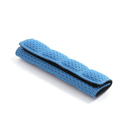 6PCS Chin Pads Foam Pad Set Strap Padding Replacements Universal Cushion Mats for Cycling Bike Bicycle Motorcycle Road Racing Riding Helmet - color: Blue 6PCS