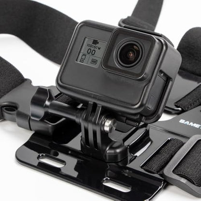 Head Mount Strap Chest Mount Harness Chesty Kit Compatible with GoPro Hero 13, 12, 11, 10, 9, 8, 7, 6, 5, 4, Session, 3+, 3, 2, 1, Hero (2018), Fusion, Max, DJI Osmo Action Cameras