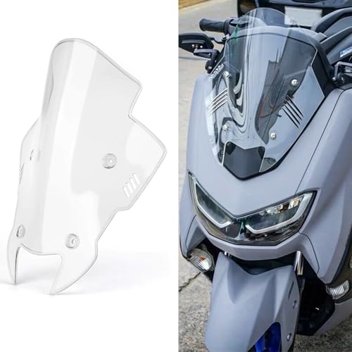 Motorcycle Front Windshield Deflectors for Yamaha NMAX 155 N-MAX 155 2020-2024 Upgraded Competitive New Version Guide Plate Spoiler Accessories for Yamaha (Transparent) - color: Transparent