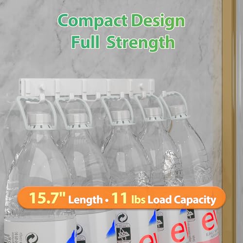 Coat Rack Wall Mount (3 Pack), Heavy Duty Wall Coat Hanger with 6 Coat Hooks for Entryway, Bedroom, Closet, Hanging Hats, Bags, Purses Jacket (White) - color: White - 3 Pack