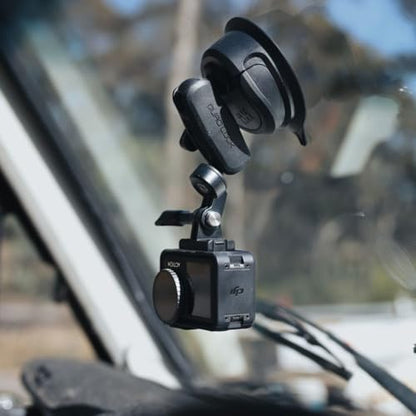 Quad Lock 360 Action Camera Kit with Suction Base and Dual Pivot Arm (Medium) Compatible with GoPro, Action Cameras and Compatible Lights - size: Medium (3")