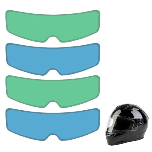 4 PCS Motorcycle Helmet Visor Anti Fog Film for AGV AX-8 Dual 2012-2015, Rain Resistant HD Helmet Shield Films, Clear Patch, Anti-Steaming Insert, Clear Vision
