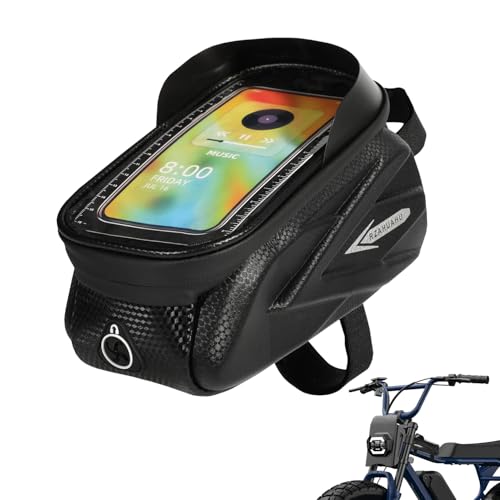 Motorcycle Frame Bag For Macfox, E-Bike Phone Holder Bag Hard Shell Waterproof For Macfox X1 X2 E-Bike Electric Bike Fat Tire Ebike