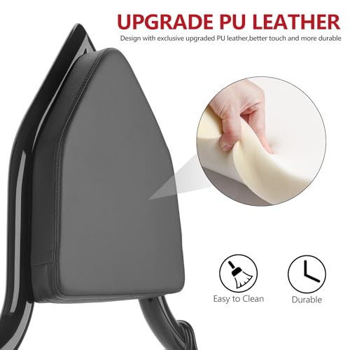 Motorcycle Rear Passenger Sissy Bar Backrest, Detachable Rear Backrest Cushion Pad Fit for Harley Touring CVO/Road King Street Road Electra Glide 1997-2008(Black) - color: Black