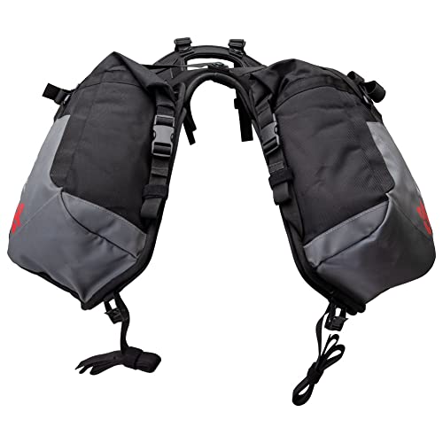 Tusk Excursion Rackless Luggage System w/Small Dry Duffel & Bottle Holders Standard Heat Shield Black/Grey For Honda XR150L 2023