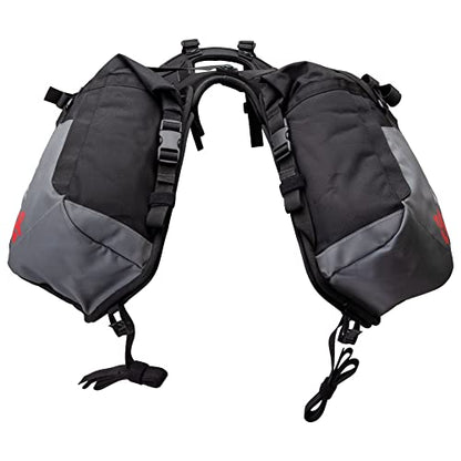 Tusk Excursion Rackless Luggage System w/Small Dry Duffel & Bottle Holders Standard Heat Shield Black/Grey For Honda XR150L 2023