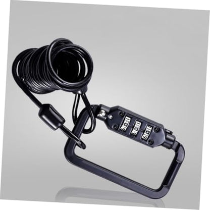 Motorcycle Helmet Lock Cable, Portable Steel Wire Helmet Safety Lock with Combination Password, Lightweight Tamper-Resistant Motorcycle Accessory for Outdoor Security