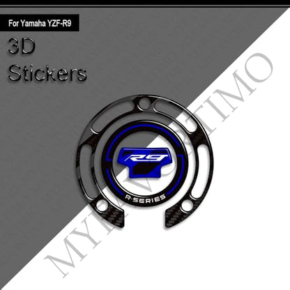 Motorcycle Tank Pad Compatible with Yamaha YZF R9 YZFR9 2025 2026 Motorcycle Fuel Tank Protector Gas Tank Decals YZF R9 Tank Pad Fuel Tank Kit Knee Stickers Decals Protection (A-1) - color: A-1