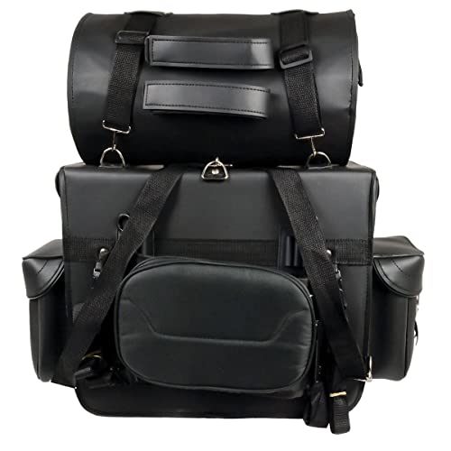 Milwaukee Performance SH539 Black Large 2 Piece PVC Touring Sissy Bar Bag