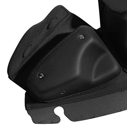 TCT-MT 3 Pocket Windshield Bag Pouch Fairing Bag Fit For Harley Touring 2014-2021 FLHT, FLHTC, FLHX, FLHTK, FLHTCU Electra Glide, Street Glide,Trike Models Black