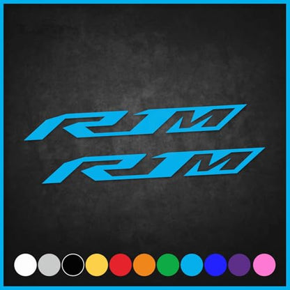 Motorcycle Reflective Fairing Stickers - 2 Piece,Light Blue | Waterproof Vinyl Decals Kit for Helmets ,Compatible with Yamaha YZF R1 R1M - color: Light Blue