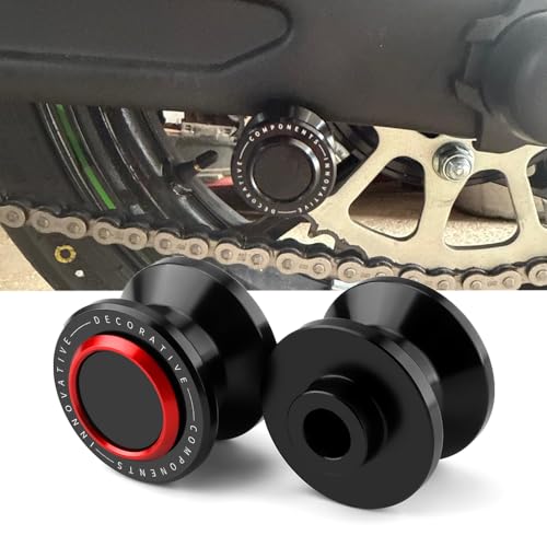 8MM Swingarm Spools Sliders Fit Ninja 400 500 NINJA650 ZX-6R ZX-10R Z900 Z650 Z400 GSXR6000 GSXR750 GSXR1000 CBR 600 CBR600RR CBR1000RR RR F2 F3 F4 F4i | M8 Universal Rear Frame Sliders Stand RD - color: red, size: M8