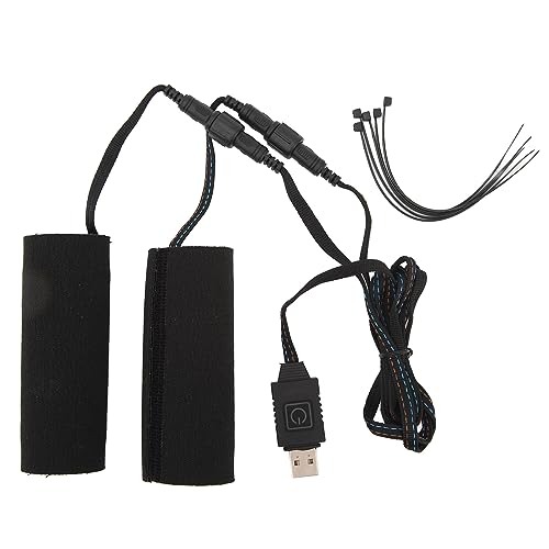 Heated Motorcycle Grip Cover, Aramid Fiber Heated Handlebar Pad with 6 Temperature Settings for Motorcycles and ATVs