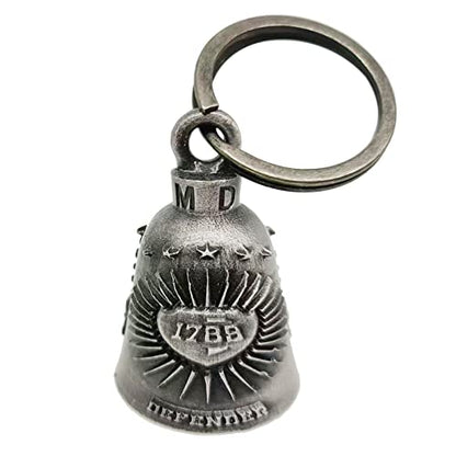 Dream Apparel Motorcycle Bell Guardian Angel Drive Away Gremlin, Biker Bell for Men Women Rider Riding, Good Luck Gift - color: Defender