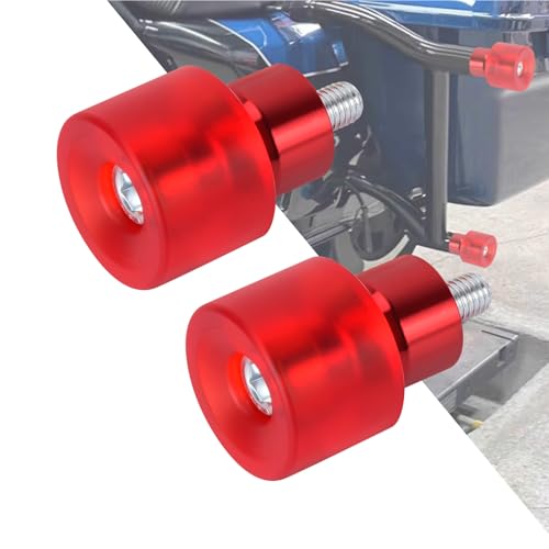 Motorcycle Decorative Wheel M12 Screw Rotatable Crash Bar End Sliders Engine Guard Collision Protector Fit for Harley Saddlebag Guard Engine Guard Bar 2Pcs - color: All Red