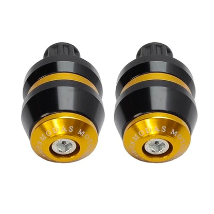 22mm 7/8'' Motorcycle Bar End Plug Sliders Universal Handlebar Grips Bar Ends Caps replacement for Honda Yamaha Suziku Kawasaki BMW Motorbike Dirt Bike(Gold) - color: Gold