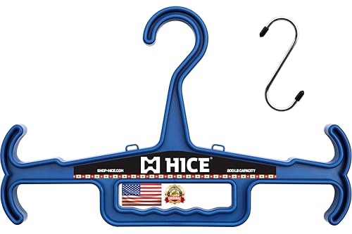 HICE - Titan Vest Hanger | Original Heavy Duty Plate Carrier & Body Armor Hanger | 200 lb Load Capacity | Durable High Impact Resin | for Police, Military, Scuba & Tactical Gear (Navy Blue) - color: Navy Blue, size: Set of 1