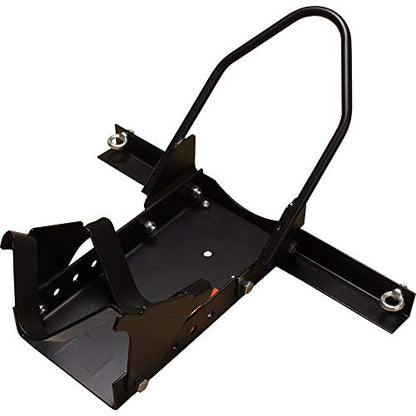 Heavy-Duty Steel Black Motorcycle Front Wheel Chock