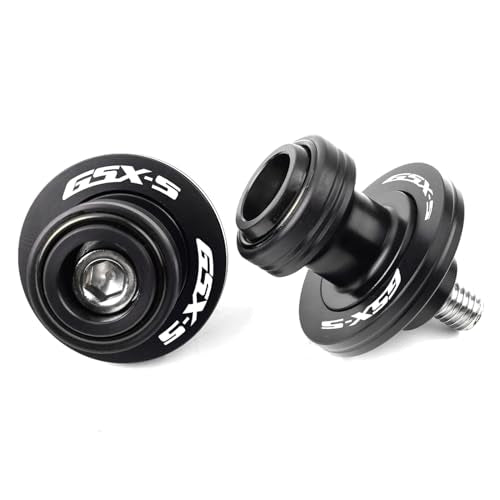 Compatible With GSXS 750 GSX S750 950 GSXS 1000 GT 1000GX 1000F GSX8S 2025 GSX-S 750 CNC M8 Motorcycle Swingarm Spool Sliders Stand Screws (Black) - color: Black