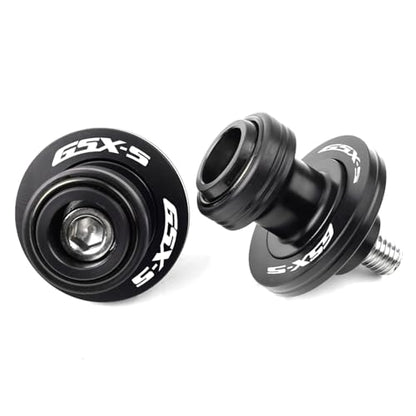 Compatible With GSXS 750 GSX S750 950 GSXS 1000 GT 1000GX 1000F GSX8S 2025 GSX-S 750 CNC M8 Motorcycle Swingarm Spool Sliders Stand Screws (Black) - color: Black
