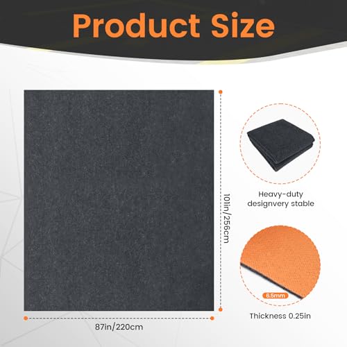 Heavy Duty Oil Spill Mat, 7' 2" x 8' 4", Premium Absorbent Oil Pad, Garage Floor Mat for Under Car, Protects Garage Floor from Spills, Drips, Splashes and Stains,Washable, Reusable - size: 7' 2" x 8' 4"