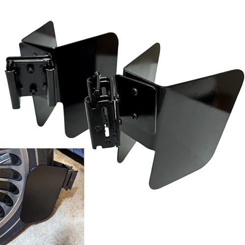 2pcs Motorcycle E Track Wheel Chock E Track Dirt Bike Wheel Chock Supports Tires up to 6 inch Wide