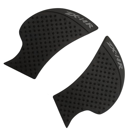 Black Gas Fuel tank Side pads Protector Knee Grip Traction Compatible with Kawasaki Ninja ZX14R 2006-2016