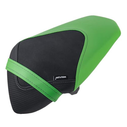 Motorcycle Ninja 400 Z400 Front Driver Rider Solo Seat Cowls Anti Slip Rear Passenger Seat Covers Cushion Pad for Ka-wasaki Ninja400 Ninja-400 Z 400 Z-400 2018 2019 2020 2021 2022 2023 (Green-Rear) - color: Green-Rear