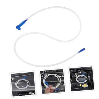 Healifty Car Brake Bleeder Hose 47In Flexible Oil Bleeding Pipe with Secure Connectors for Automotive and Motorcycle Brake System Repair