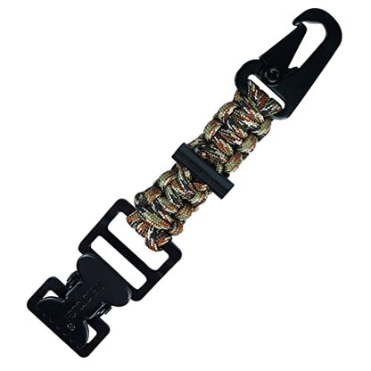 MELOTOUGH Tactical Glove Clip Holder Work Glove Holder Clip for Tactical Backpack, Tool Belt - color: Alligator Clip With Fire Starter Camo