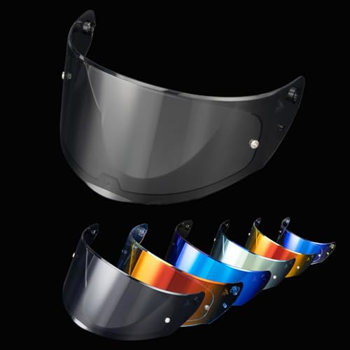 PSLER Assault Rapid Stream Outer Helmet Visor - Motorcycle Helmet Face Shield Accessories Replacement for Assault Rapid Stream Outer FF320 FF353 FF328 FF800,Light Black - color: Light Black