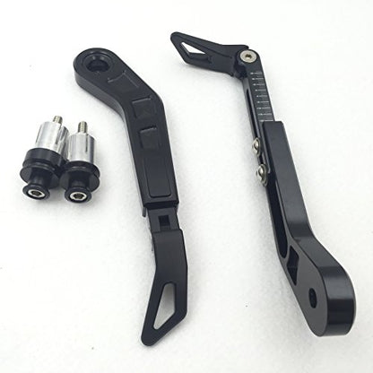 XKH- Motorcycle Adjustable Length Angle Black CNC 7/8" (22mm) Protector Proguard Pro Brake Clutch Levers Protect Guard Compatible with GSX GSXR RM DR Ninja ZX ZZR KTM SXR