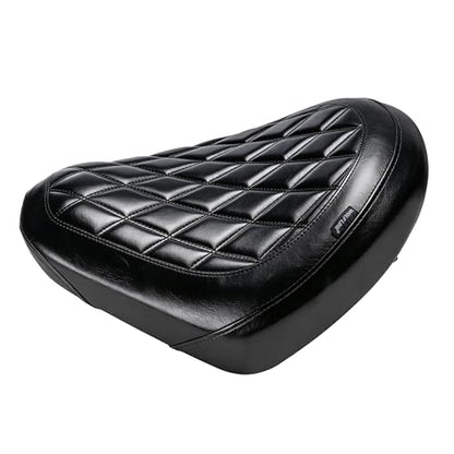 Motorcycle Rider Comfort Seat Fit for CMX1100 Rebel 1100 2021 2022 2023 2024 2025 2026, Leather Front Driver Saddle Solo Cushion Pad, Black Stitching - color: Front - Black-A