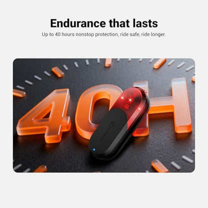 COOSPO TR70 Bike Radar Tail Light, Alerts for Vehicle in 140M, Auto Brake Highlight, 7 Lighting Modes, 40H Long Battery Life, Support APP/Garmin Cycling Computers Display for Road & MTB Cycling Safety