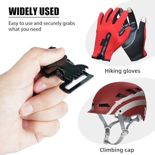MELOTOUGH Tactical Glove Clip Holder Work Glove Holder Clip for Tactical Backpack, Tool Belt - color: Trigger Hook Lime